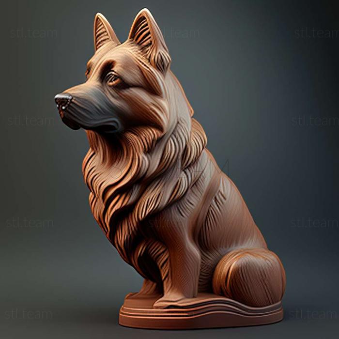 3D model Polish Lowland Shepherd dog (STL)